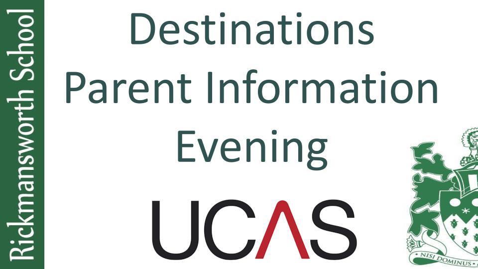 Destinations parent information evening