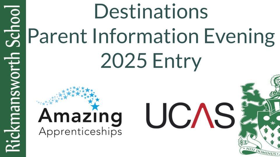 Destinations Parent Information Evening March 2024