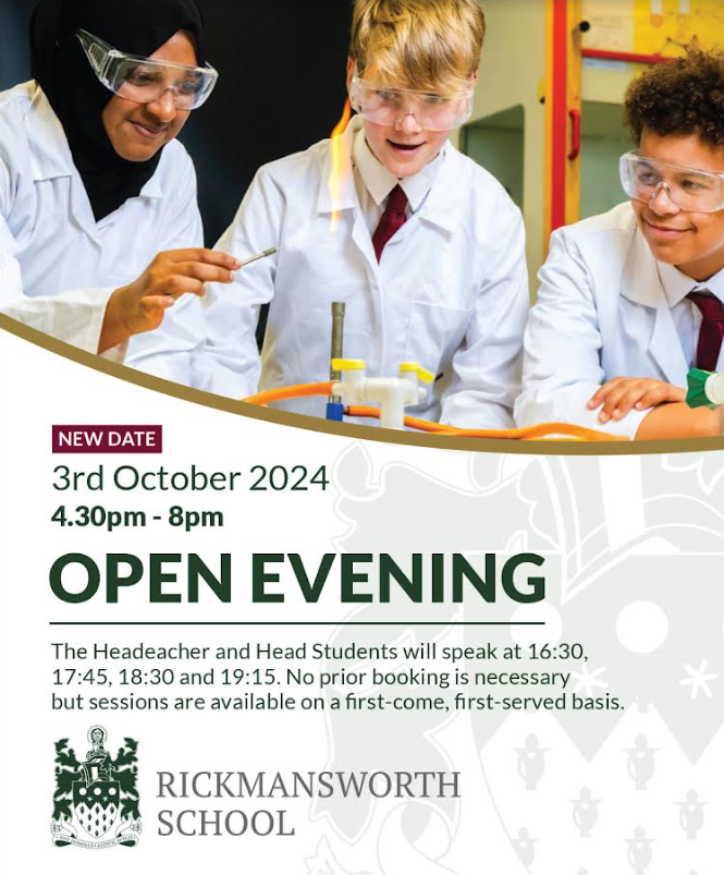 Open Evening Flyer 03 October