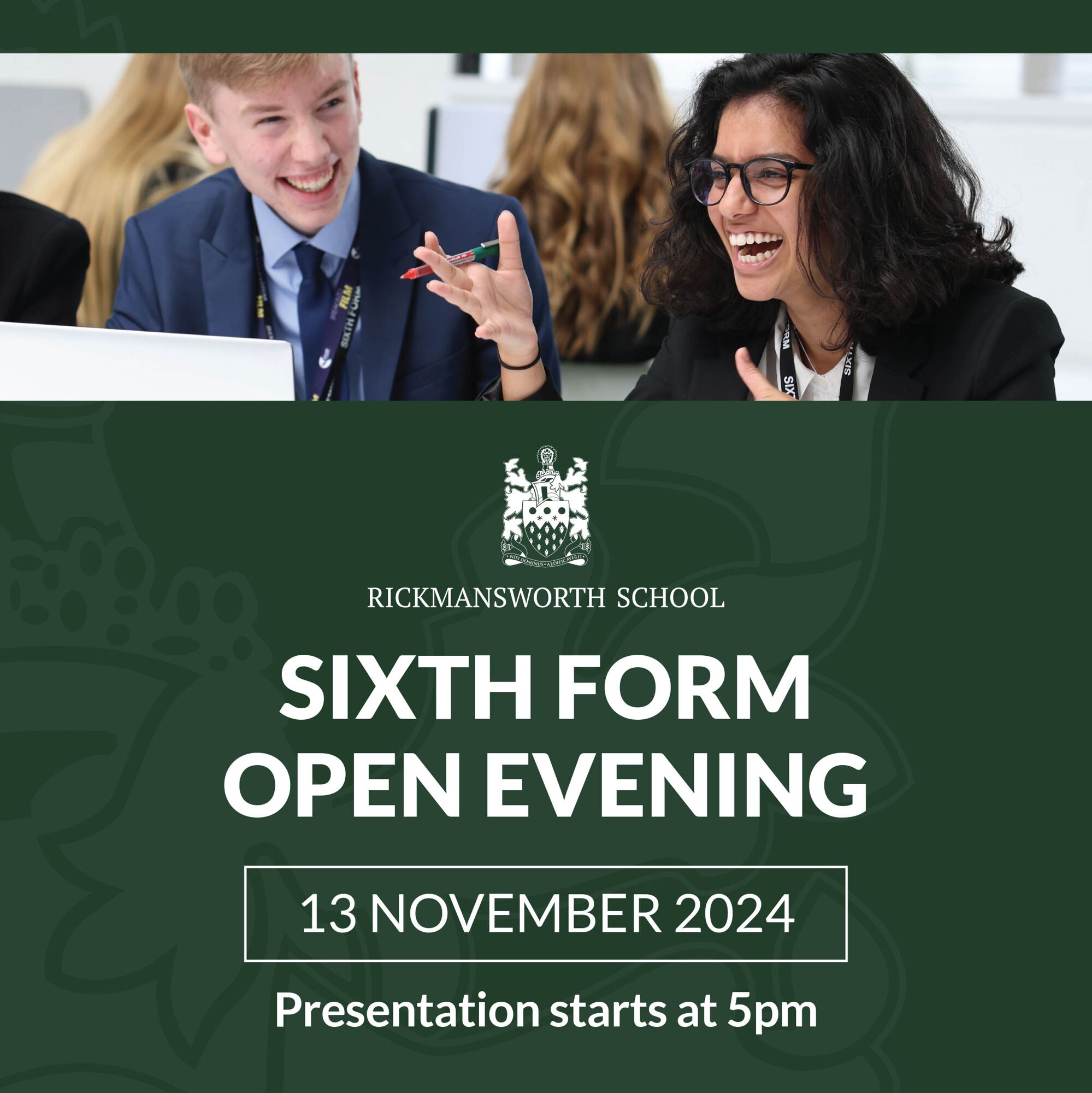 Sixth Form Open Eve 2024 Socials