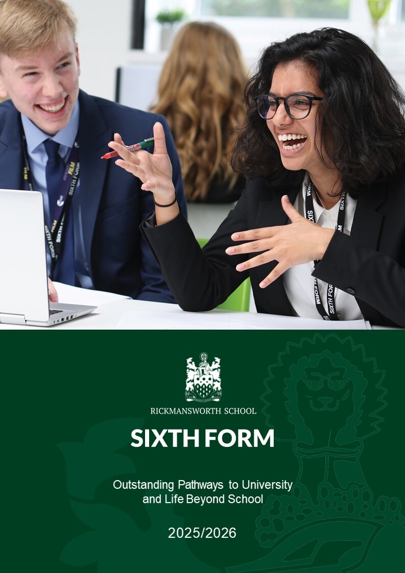 Rickmansworth School Sixth Form Prospectus 2025 26