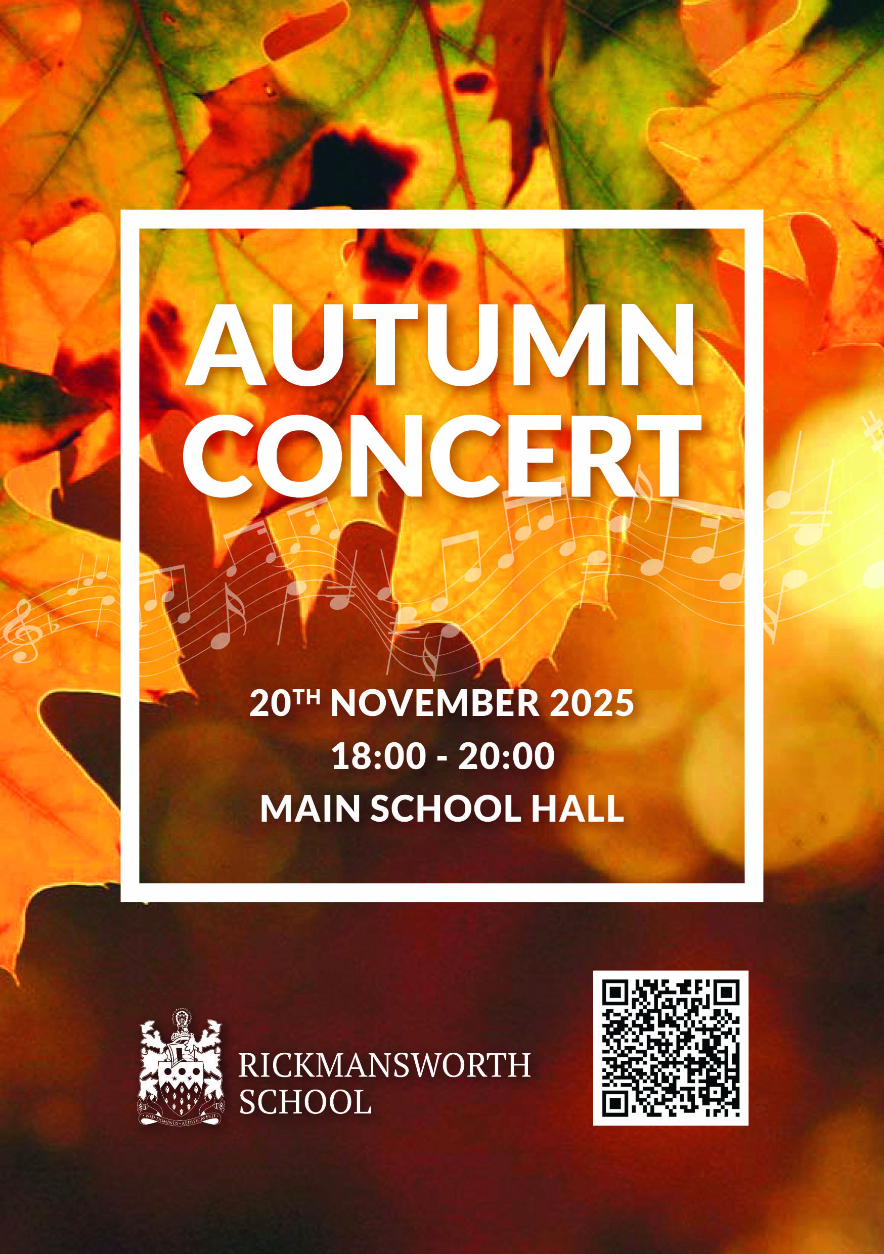 Music concert november 2025 a5 leaflet qr